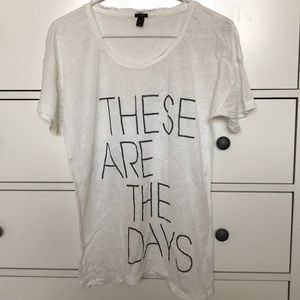 J crew these are the days shirt size m